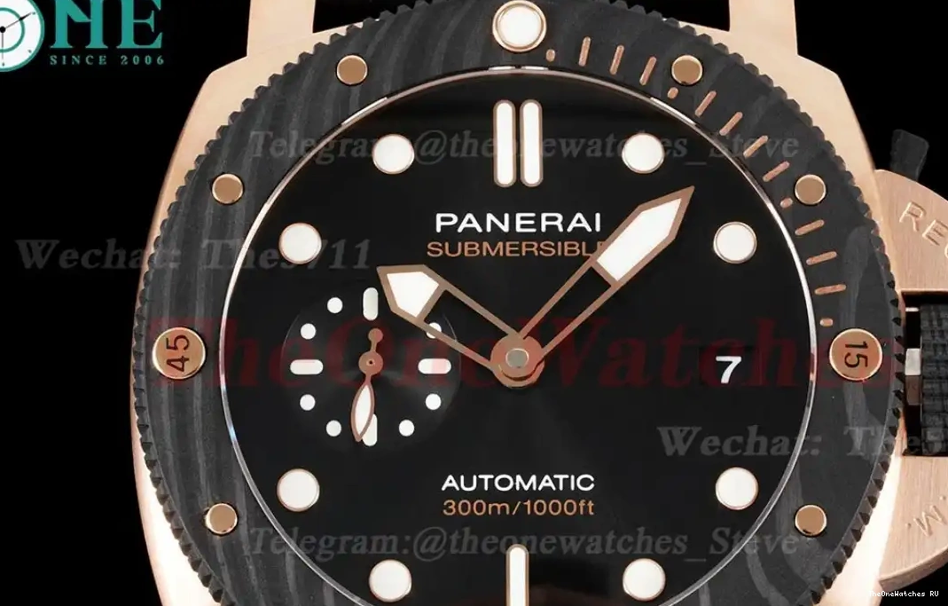 PAM1070 44mm Dial Submersible RG Black RU P900 VSF 0527